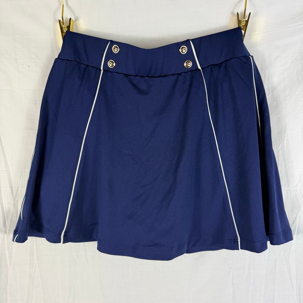 Tuckernuck Navy Blue Tennis Skort Floral Print Undershorts Women's M Pickleball